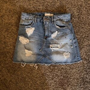 Zara denim skirt size 10